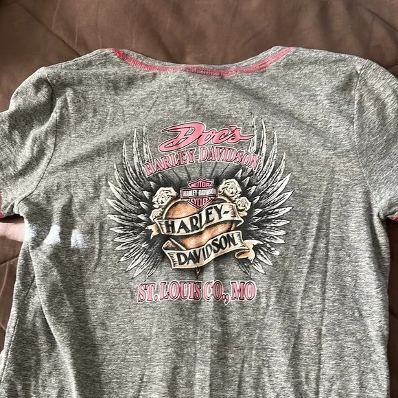 Ladies Harley T-shirt - Picture 2 of 3